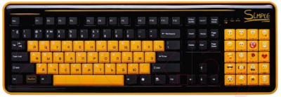 Клавиатура CBR Simple S18 (черный)