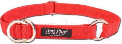 Ошейник-полуудавка Ami Play Reflective AMI110 (XL, красный)