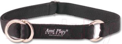 Ошейник-полуудавка Ami Play Reflective AMI107 (XL, черный)
