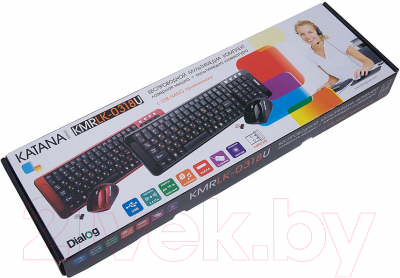 Клавиатура+мышь Dialog Katana KMRLK-0318U (черный)