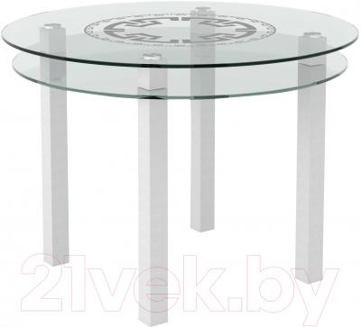 Обеденный стол Artglass Ringo Cristal Круг (белый)