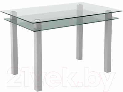 Обеденный стол Artglass Прима (серый)