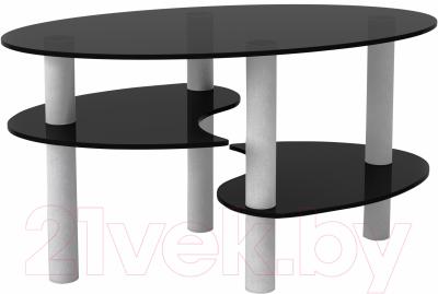 Журнальный столик Artglass Каскад (серый)