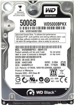 Жесткий диск Western Digital Black 500GB (WD5000BPKX)