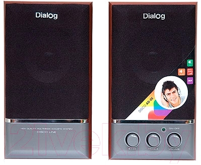 Мультимедиа акустика Dialog Disco AD-05 (вишня)