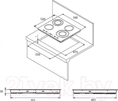 Индукционная варочная панель Kuppersberg FA6IF11