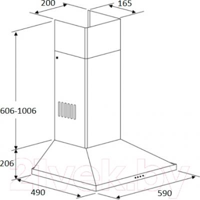 Вытяжка купольная Kuppersberg T 601 W