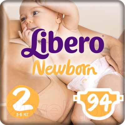 Подгузники детские Libero Newborn 2 (94шт)