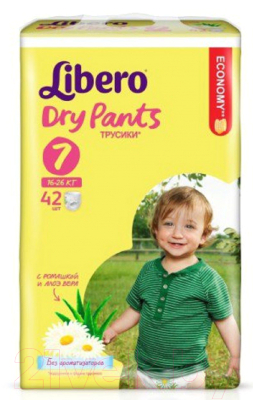 Подгузники-трусики детские Libero Dry Pants 7 Extra Large Plus (42шт)
