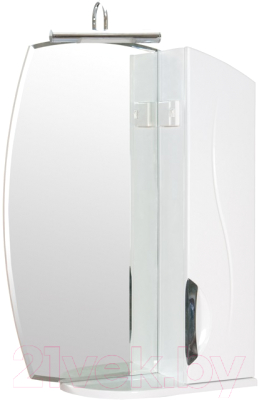 Шкаф с зеркалом для ванной Аква Родос Глория 55 ZGLP55R / АР0002082