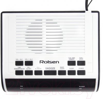 Радиочасы Rolsen CR-100W (белый)