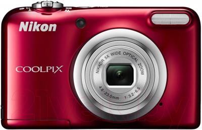 Компактный фотоаппарат Nikon Coolpix A10 (красный)