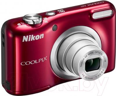 Компактный фотоаппарат Nikon Coolpix A10 (красный)