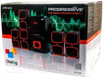Мультимедиа акустика Dialog Progressive AP-555 (черный)