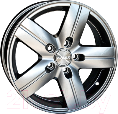

Литой диск Proma, Canyon 16x7" 5x127мм DIA 71.6мм ET 45мм Nero