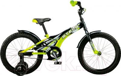 Детский велосипед STELS Pilot 170 2015 (18, черный/зеленый)