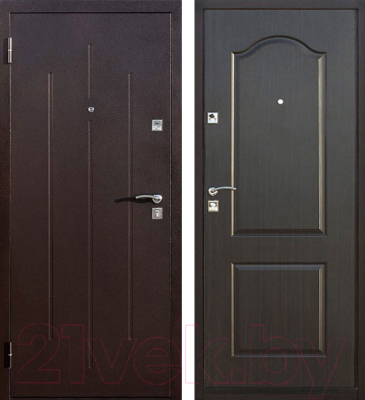 Входная дверь Йошкар Стройгост 7-2 Венге (86x206, левая)