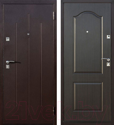 Входная дверь Йошкар Стройгост 7-2 Венге (96x206, правая)