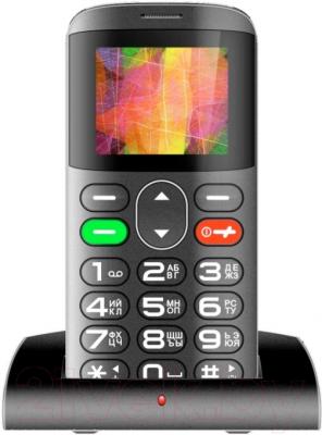 Мобильный телефон Vertex C303 (серебристый/черный)