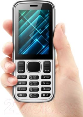 Мобильный телефон Vertex D510 (серебристый/черный)