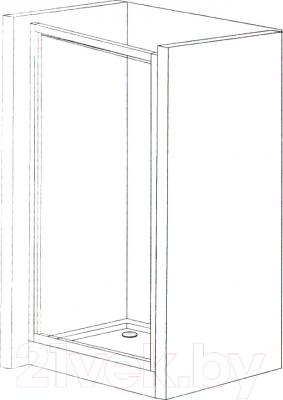 Душевая дверь Belezzo HX-151 90x90 (хром/прозрачное стекло)