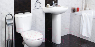 Изображение товара Унитаз напольный Керамин Гранд-С Алкапласт Premium (с жестким сиденьем)