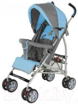 Детская прогулочная коляска Adamex Mini (серо-голубой)