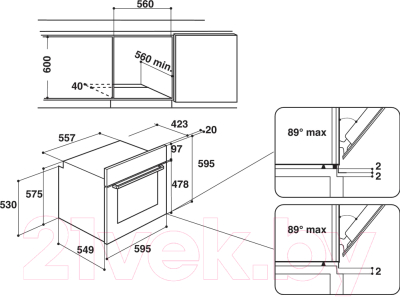 Электрический духовой шкаф Hotpoint FA3 230 H BL HA