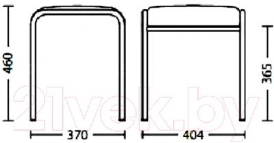 Табурет Nowy Styl Caddy Chrome (EV-03)