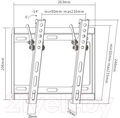 Кронштейн для телевизора SoftLine LP34-22T