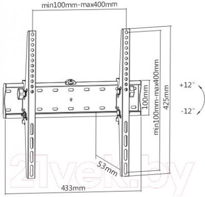 Кронштейн для телевизора SoftLine KL21G-44T