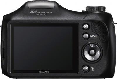 Компактный фотоаппарат Sony Cyber-shot DSC-H200 Black - вид сзади