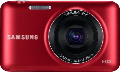 Компактный фотоаппарат Samsung ES95 Red (EC-ES95ZZBPRRU) - вид спереди