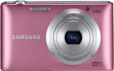 Компактный фотоаппарат Samsung ST150F Pink (EC-ST150FBPPRU) - вид спереди