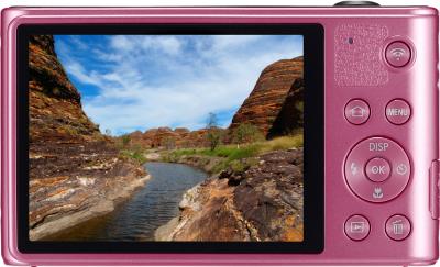 Компактный фотоаппарат Samsung WB30F Pink (EC-WB30FZBPPRU) - вид сзади