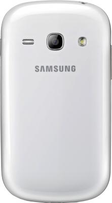 Смартфон Samsung Galaxy Fame / S6810 (белый) - вид сзади