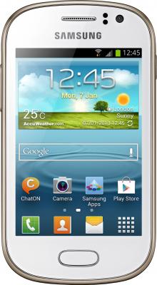 Смартфон Samsung Galaxy Fame / S6810 (белый) - общий вид
