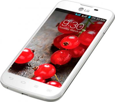 Смартфон LG Optimus L7 II Dual / P715 (белый) - общий вид
