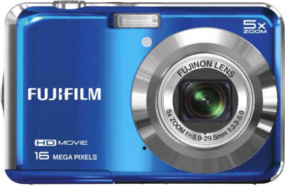 Компактный фотоаппарат Fujifilm FinePix AX650 Blue - вид спереди