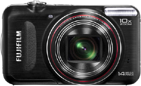 Компактный фотоаппарат Fujifilm FinePix T210 Black - вид спереди