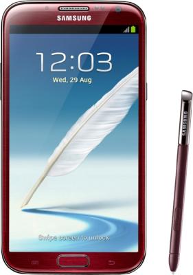 Смартфон Samsung N7100 Galaxy Note II (16Gb) Red (GT-N7100 ZRDSER) - общий вид