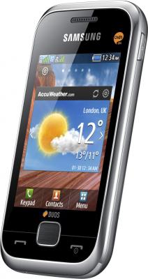 Мобильный телефон Samsung C3312 Champ Deluxe Duos Silver (GT-C3312 ZSRSER) - общий вид