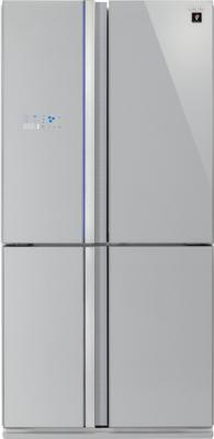Холодильник с морозильником Sharp SJ-FS97VSL - вид спереди
