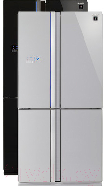 Холодильник с морозильником Sharp SJ-FS97VSL