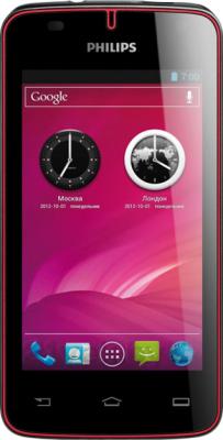 Смартфон Philips W536 (Black-Red) - общий вид