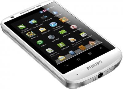 Смартфон Philips W626 White - общий вид