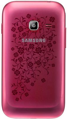 Смартфон Samsung Galaxy Ace Duos La Fleur / S6802 (розовый) - задняя крышка