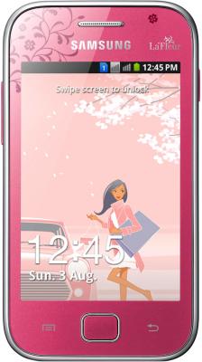 Смартфон Samsung Galaxy Ace Duos La Fleur / S6802 (розовый) - общий вид