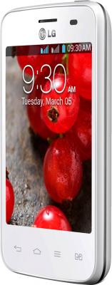 Смартфон LG Optimus L3 II Dual / E435 (белый) - полубоком