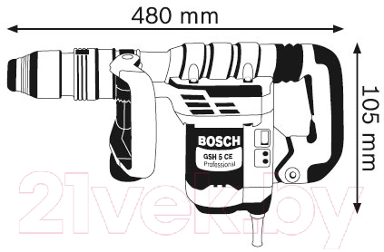 Профессиональный отбойный молоток Bosch GSH 5 CE Professional (0.611.321.000)